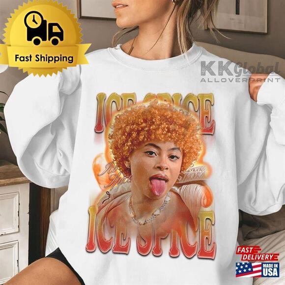 Tops - Ice Spice T Shirt Rap Concert Sweatshirt